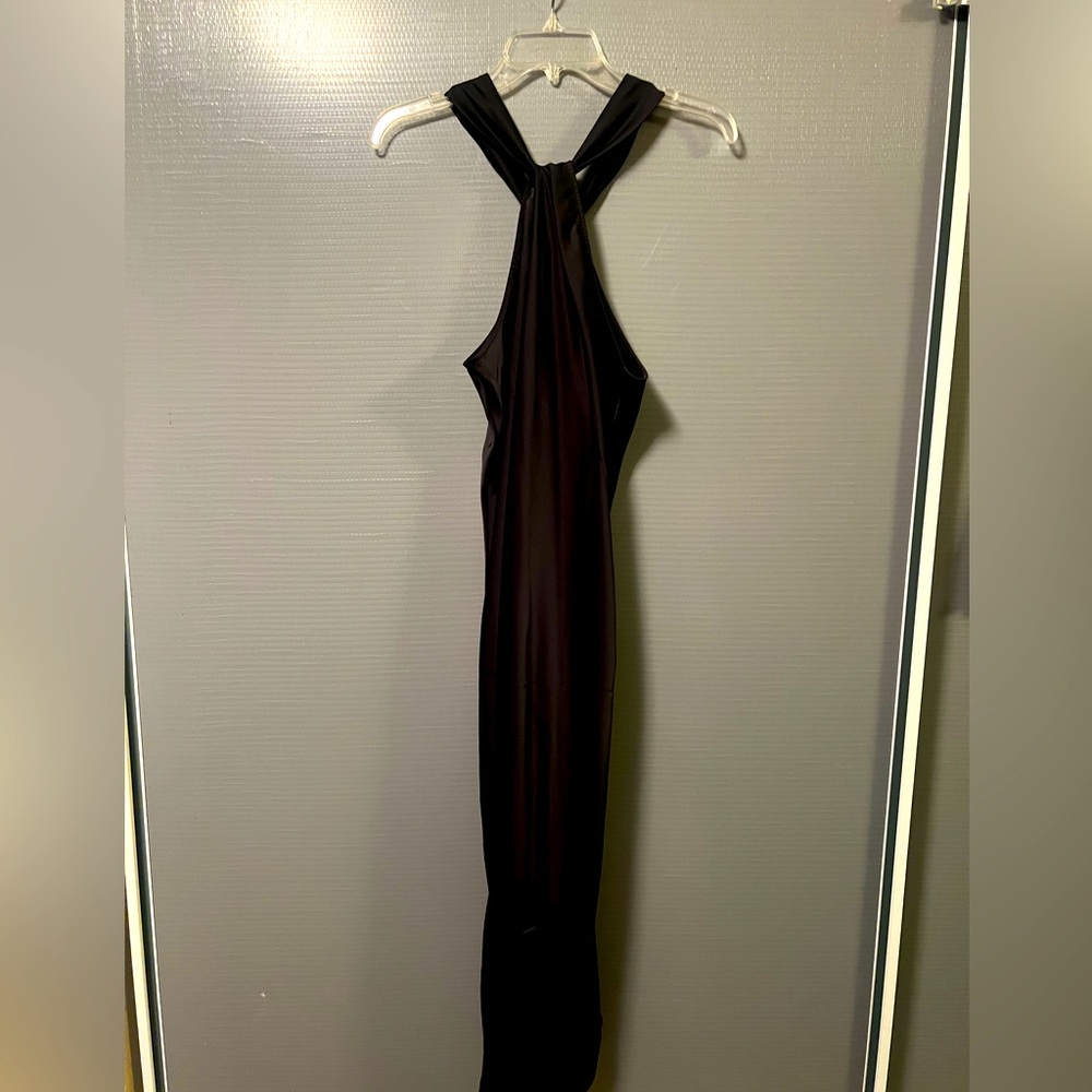 Women's Halter Slip Dress - A New Day (Target 🎯Brand) Satin Midi Black